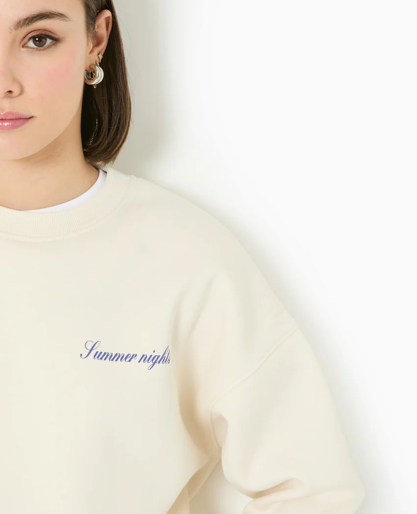 Pimkie Sweat col rond avec print poitrine et dos