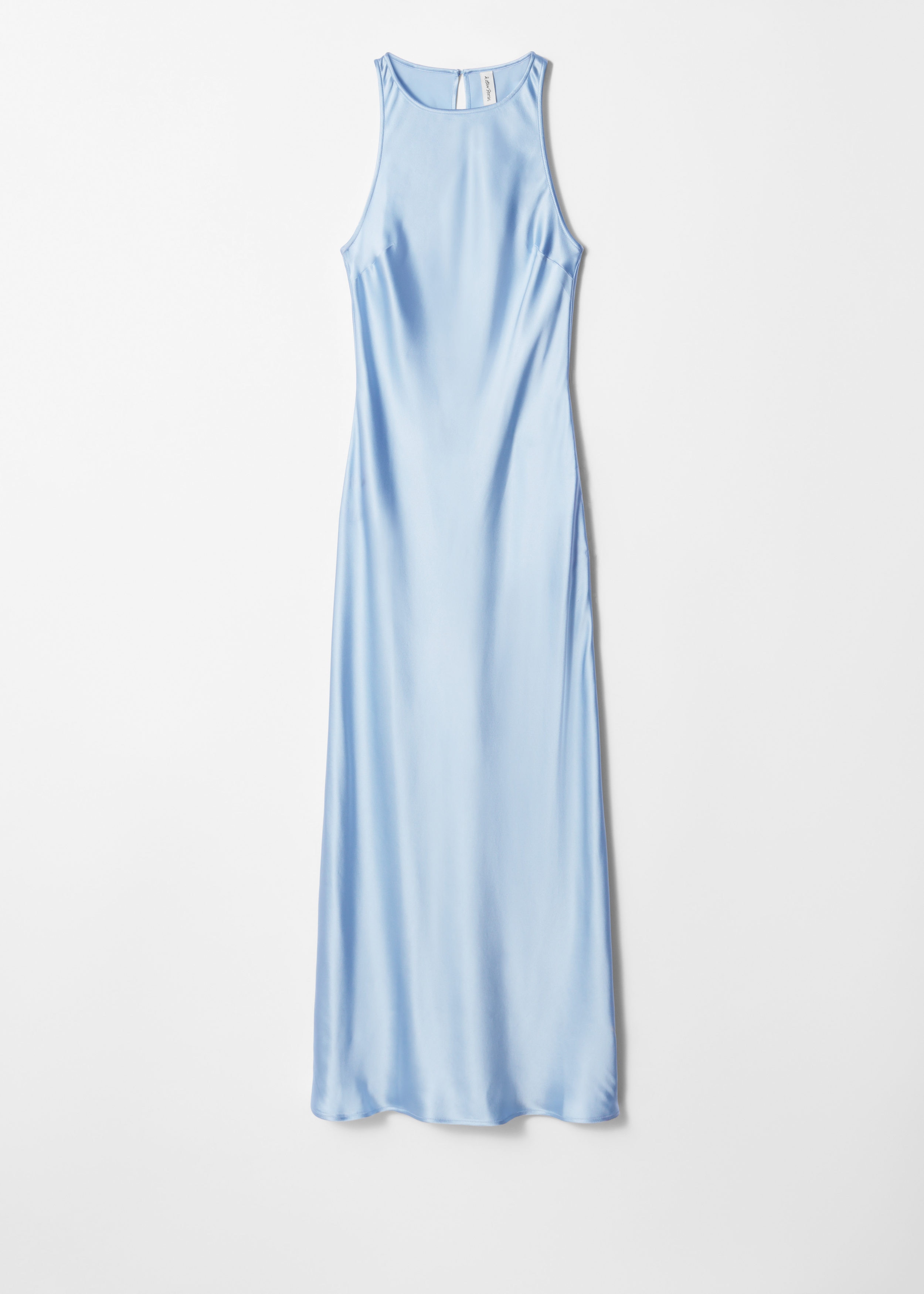 & Other Stories SLEEVELESS SATIN MIDI DRESS