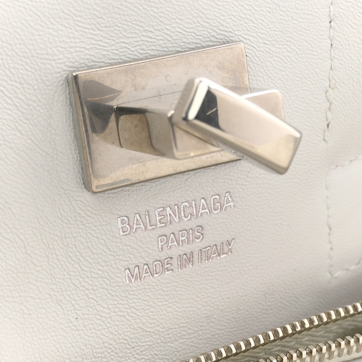 Smooth Calfskin Mini Bel Air Carry All Bag White - Top Club