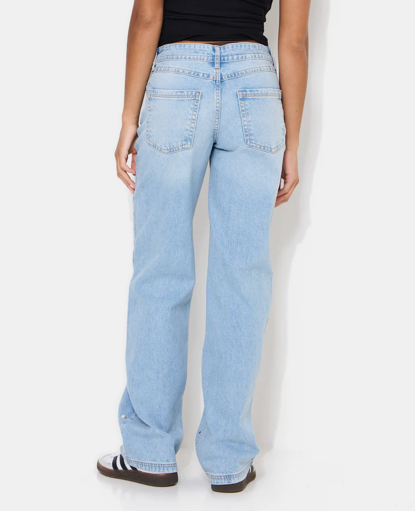 Pimkie Jean wide taille basse avec clous et œillets