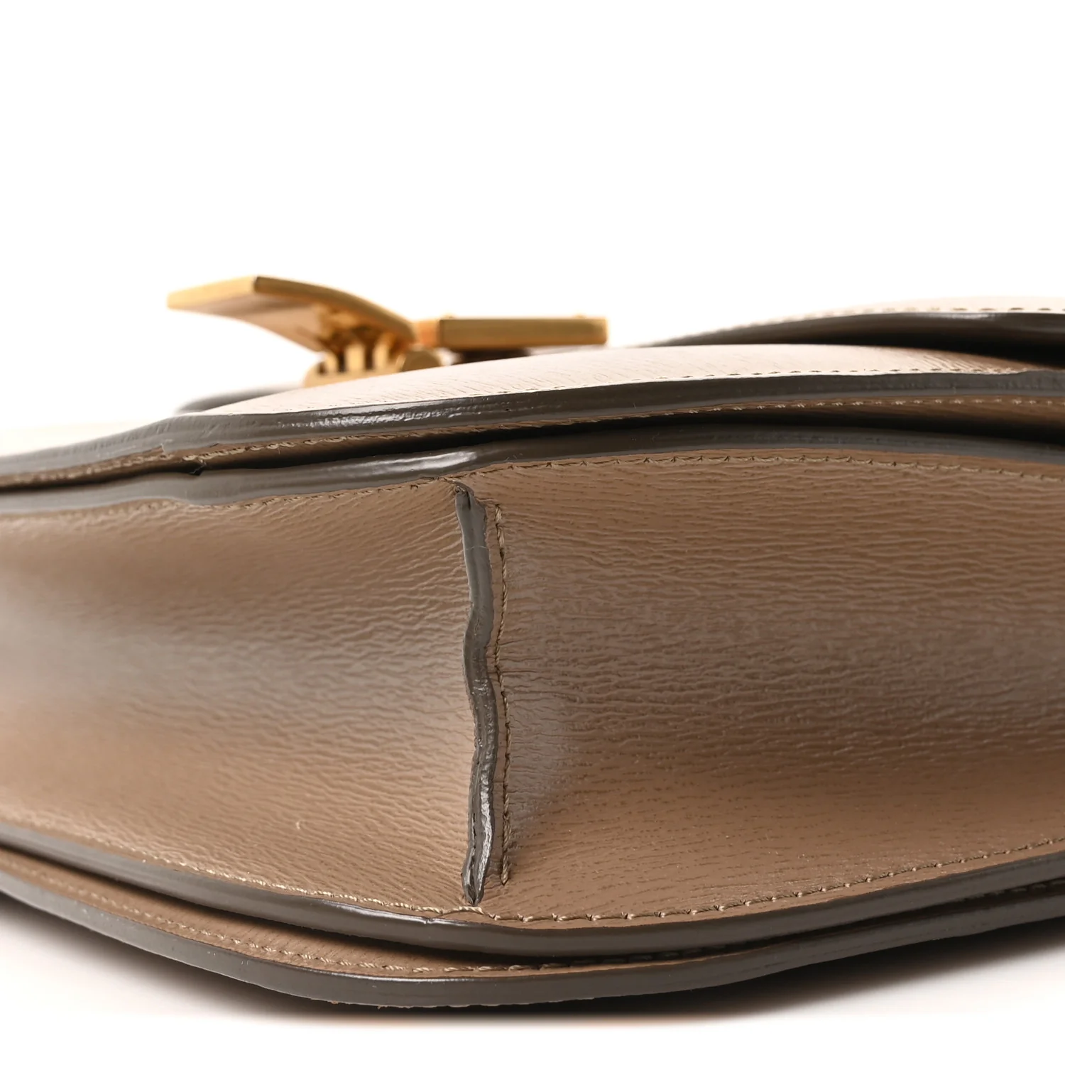 Liege Calfskin Medium Classic Box Flap Bag Taupe - Top Club