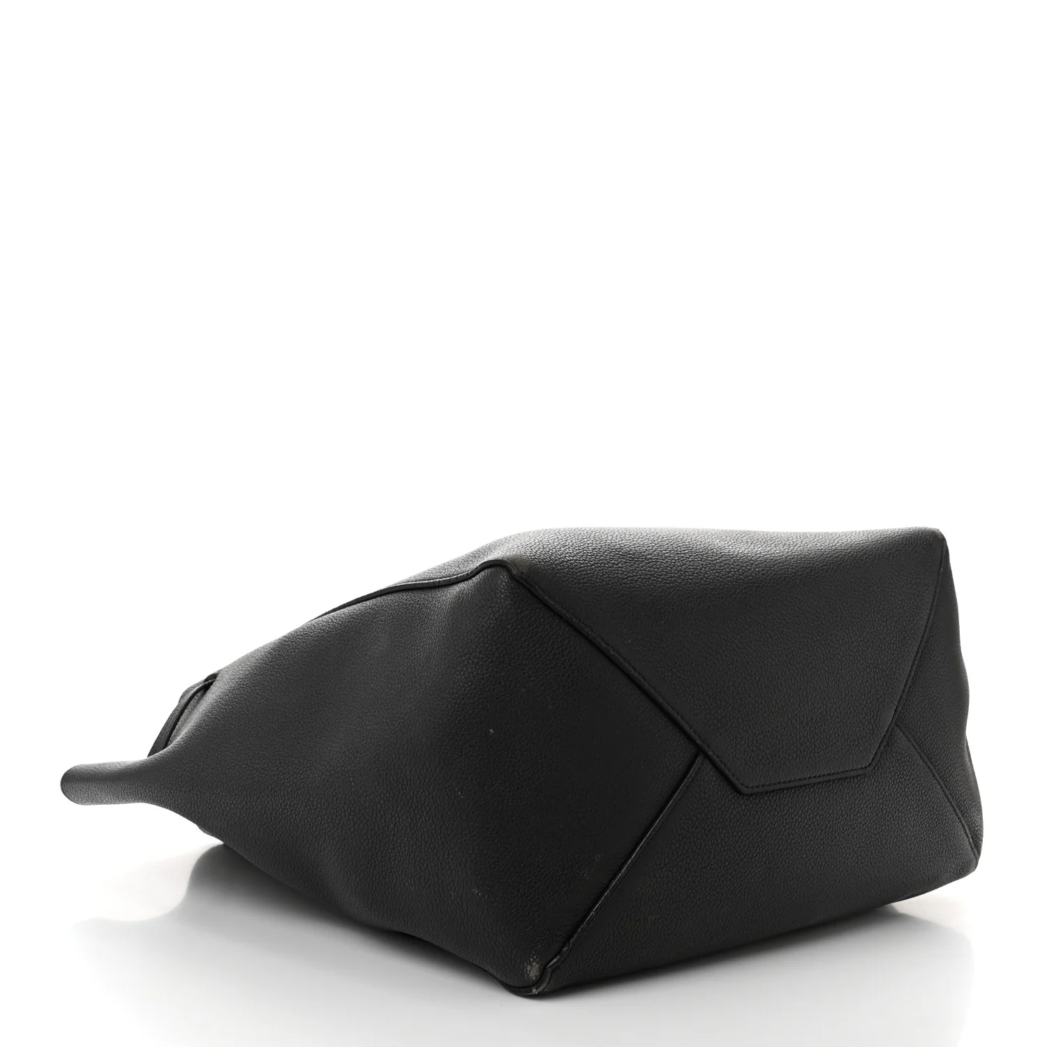 Soft Grained Calfskin Medium Belt Cabas Phantom Medium Grey - Top Club