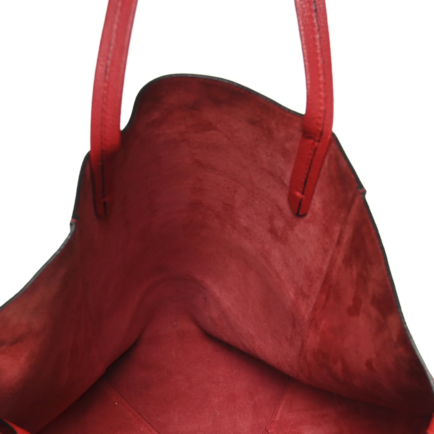Soft Grained Calfskin Medium Belt Cabas Phantom Coquelicot - Top Club
