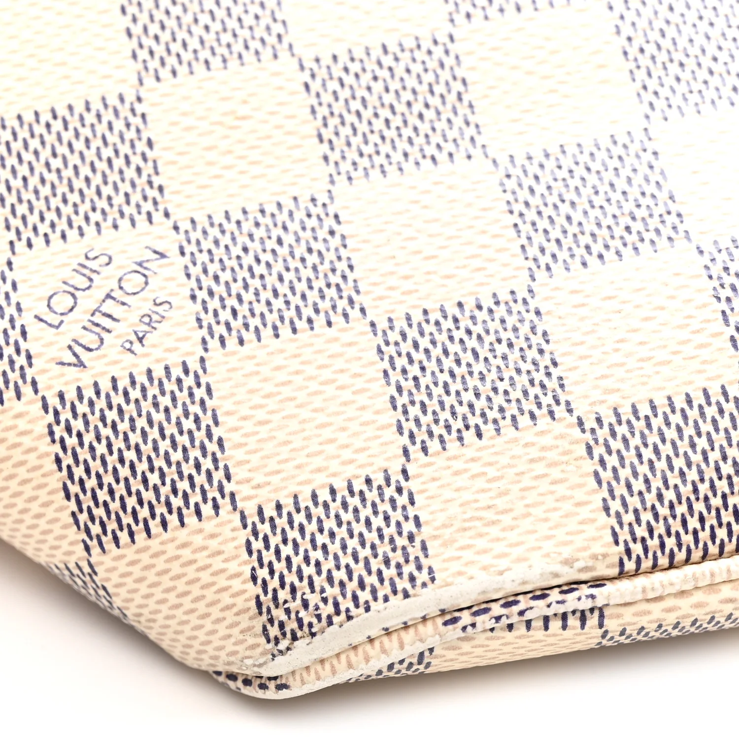 Damier Azur Braided Neverfull MM Orange - Top Club