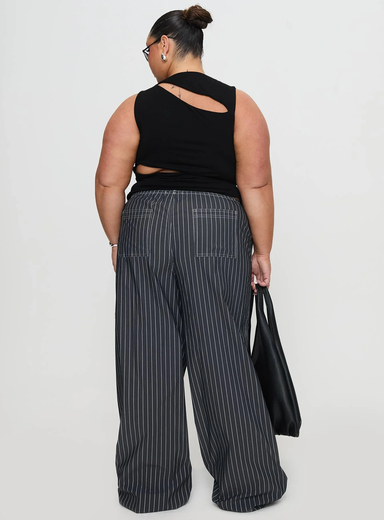 Terrance Baggy Pant Grey Stripe