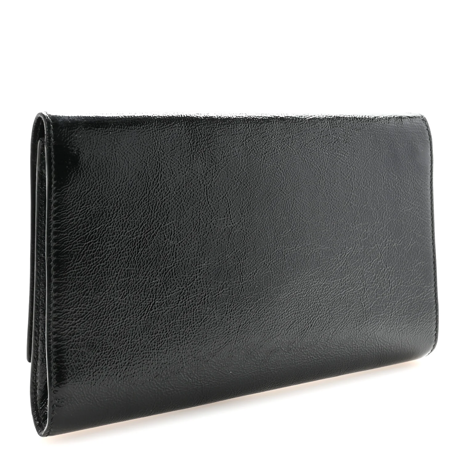Textured Patent Monogram Large Belle De Jour Clutch Black - Top Club