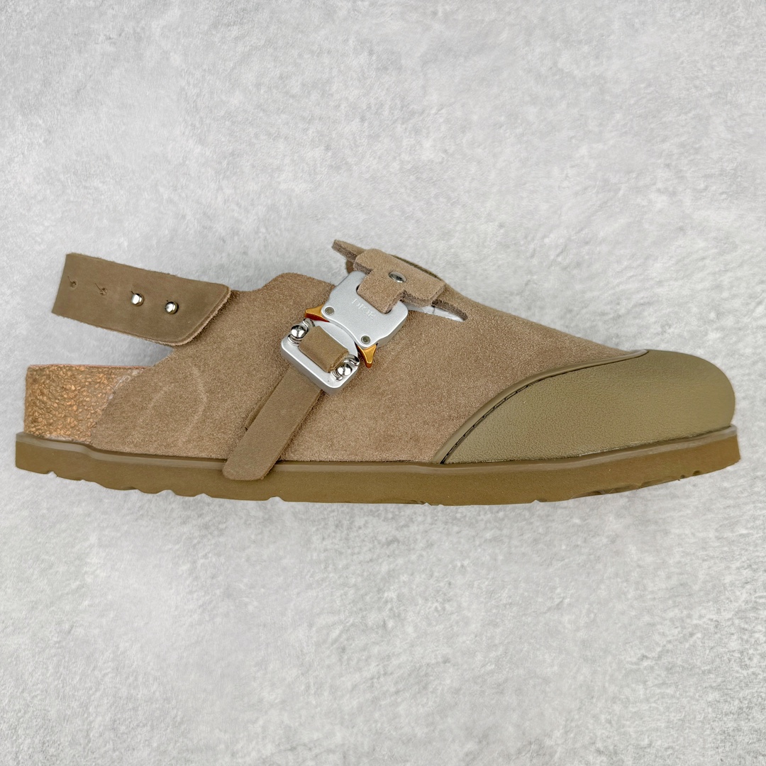 新批次 Birkenstock Dior迪奥 Tokio 勃肯 小牛皮 圆头 时尚凉拖 卡其色 3SA116ZSD_H620 - Sneaker Replica Workshop