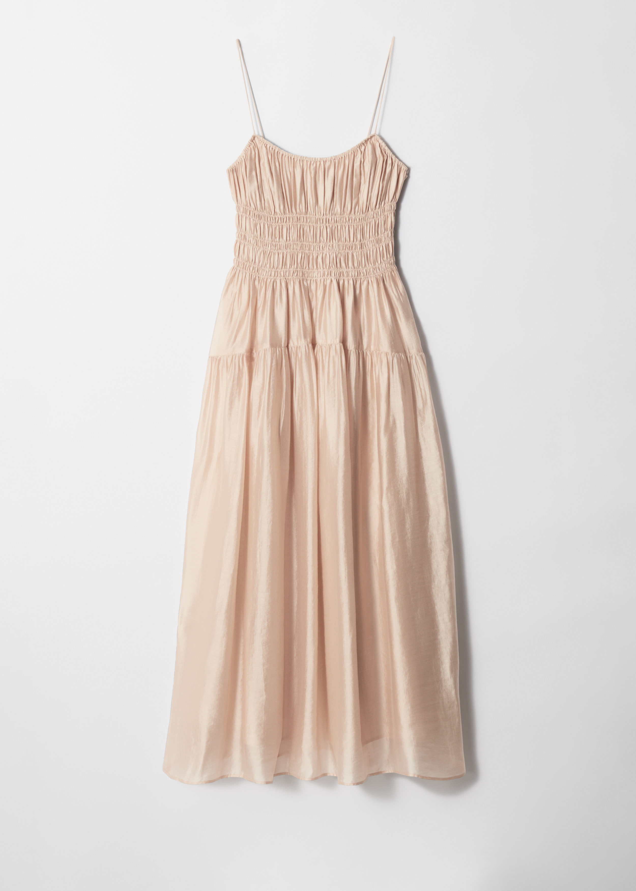 & Other Stories RUCHED MIDI DRESS