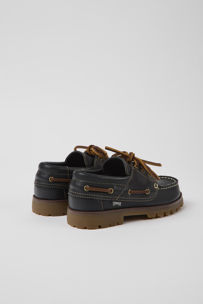 Compas Dark Blue Leather Shoes for Children