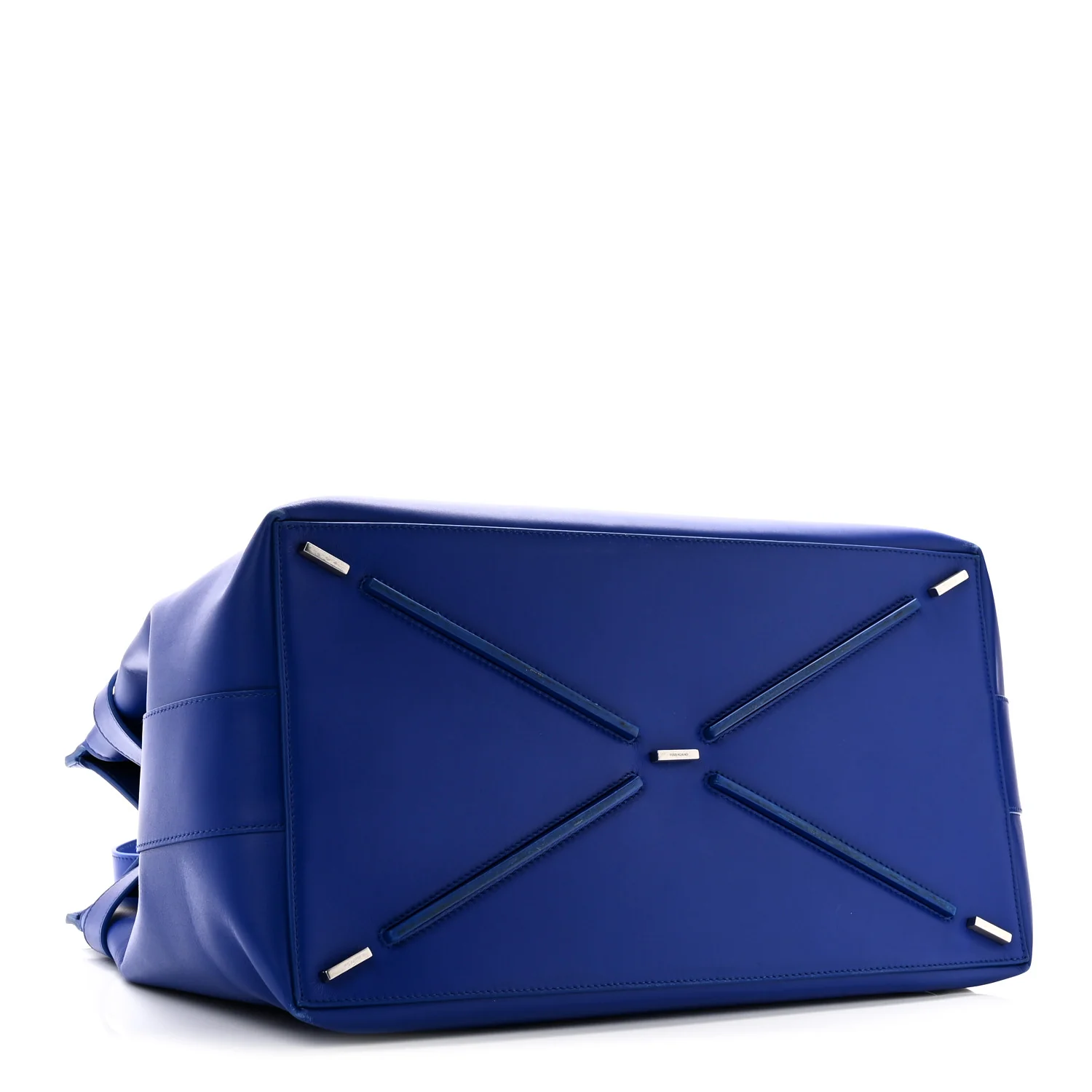 Calfskin Calfskin XL Gancini Buckles Tote Bag Blue - Top Club