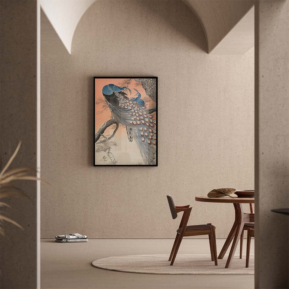 Poster Ohara Koson - Two Peacocks on a Branch 70x100 cm