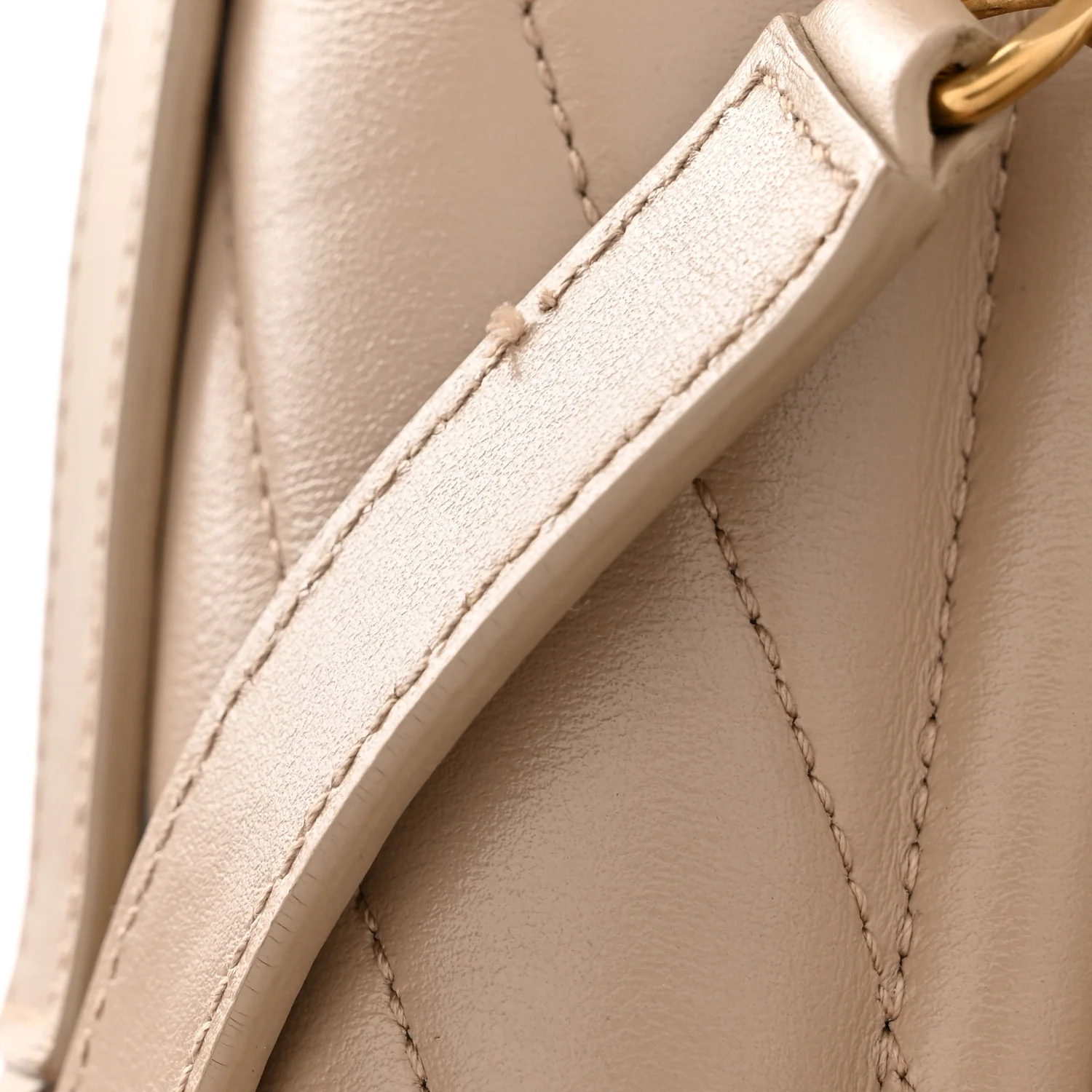 Calfskin Y Quilted Monogram Medium Loulou Chain Satchel Dark Beige - Top Club