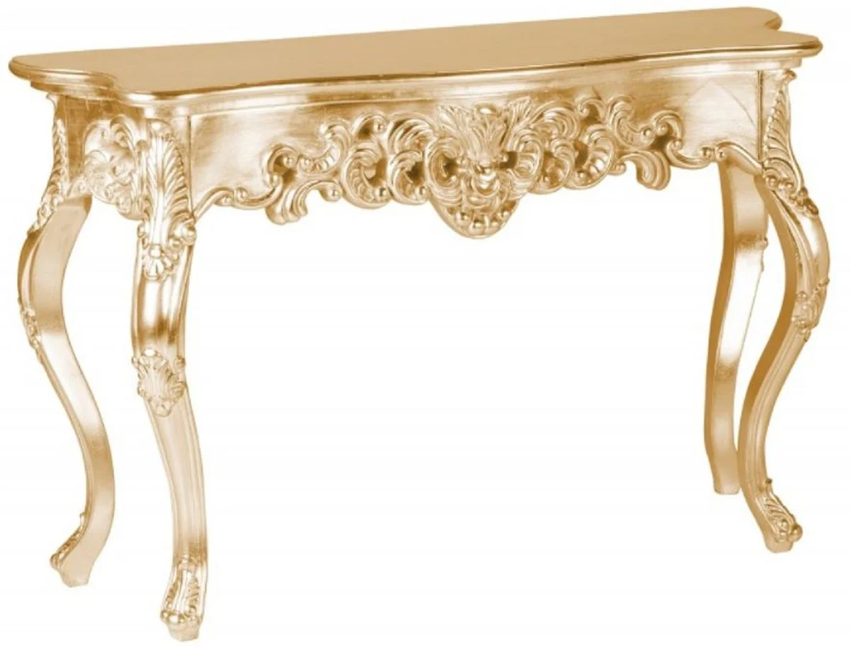 Baroque Console Gold - Handcrafted console table with elegant decorations - Baroque furniture