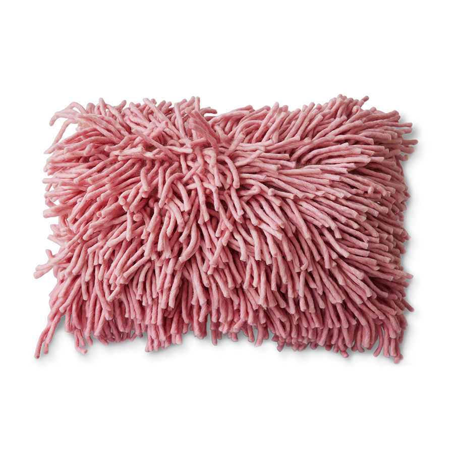 Sierkussen Rugged 70x45 cm pink