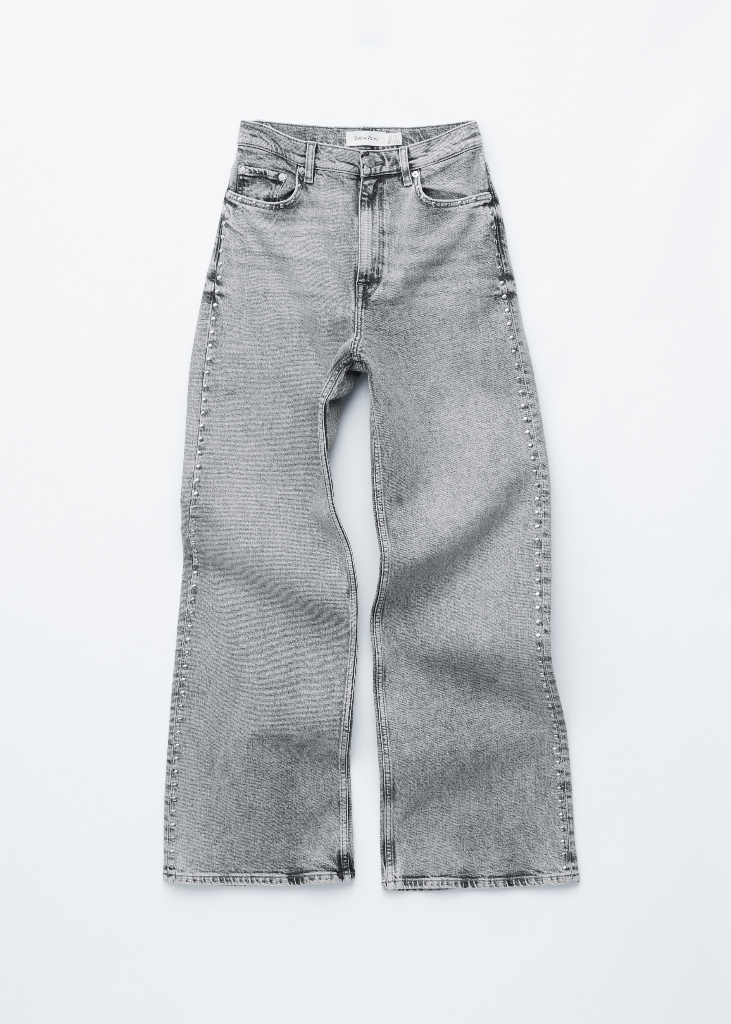 & Other Stories STUDDED WIDE-LEG JEANS