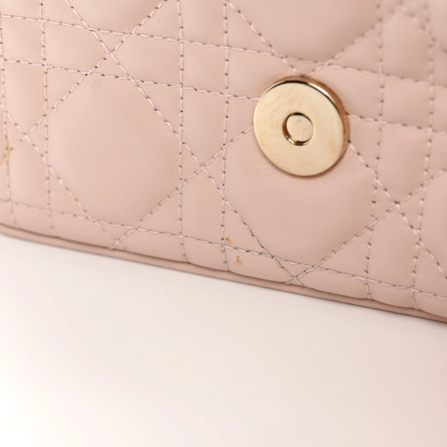 Lambskin Cannage Dior Talk Phone Pouch Rose Poudre - Top Club