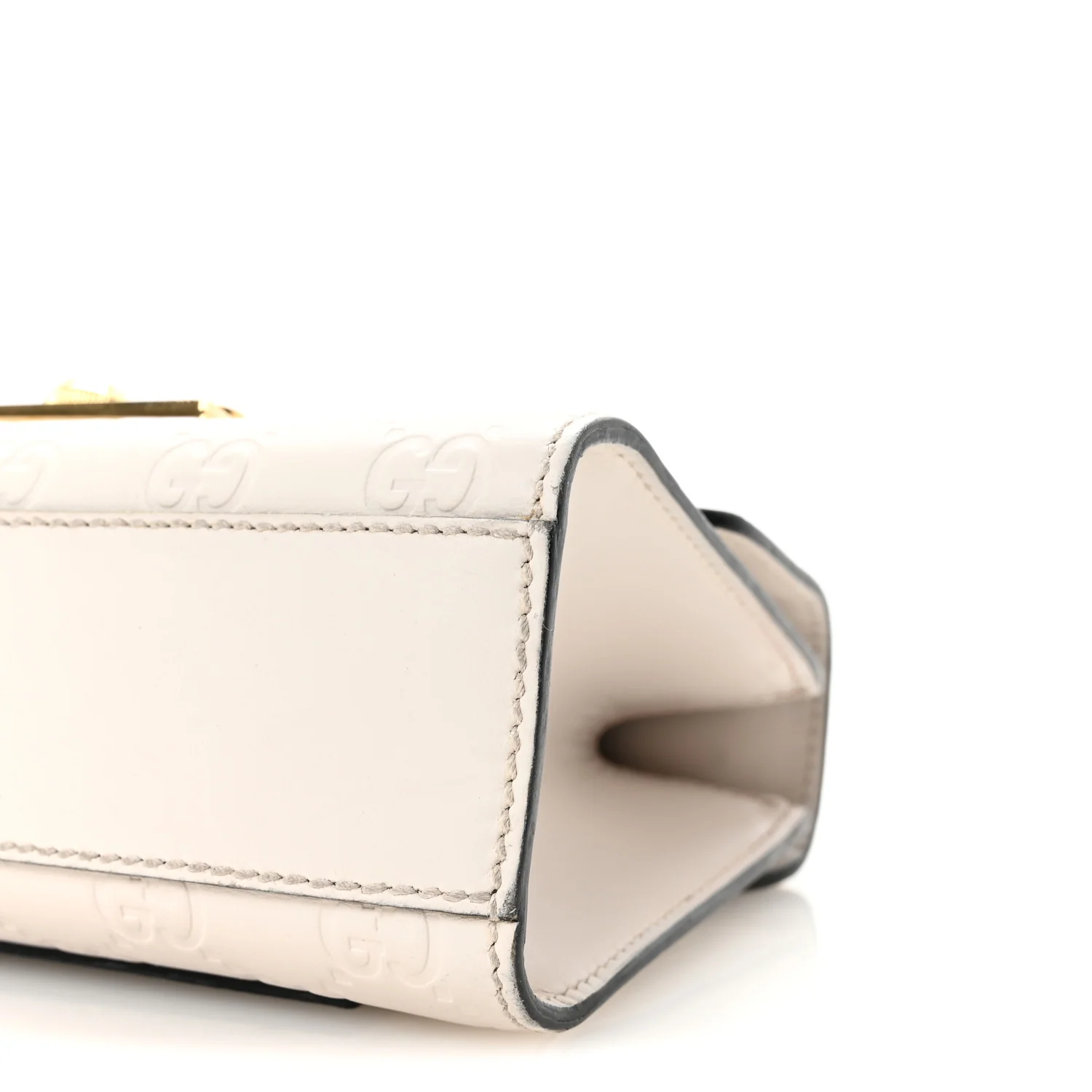 Guccissima Small Padlock Shoulder Bag Black White - Top Club