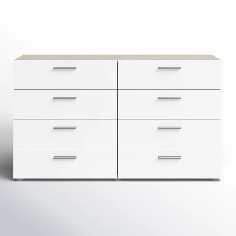 Jantz 8 Drawer 55.12" W Double Dresser