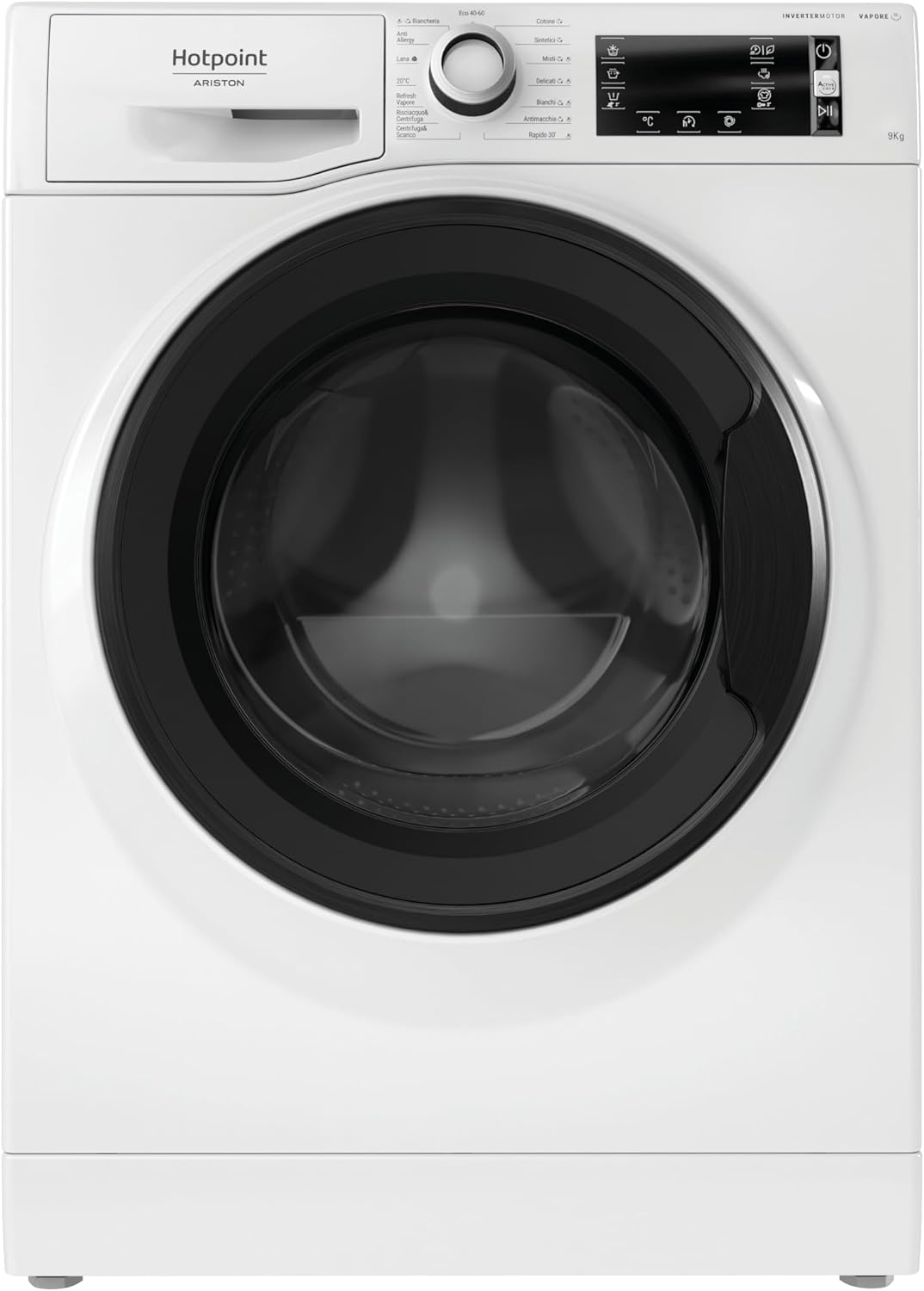 Hotpoint Ariston NBT 948 WM A IT Lavatrice a Libera Installazione a Carica Frontale, 9 kg