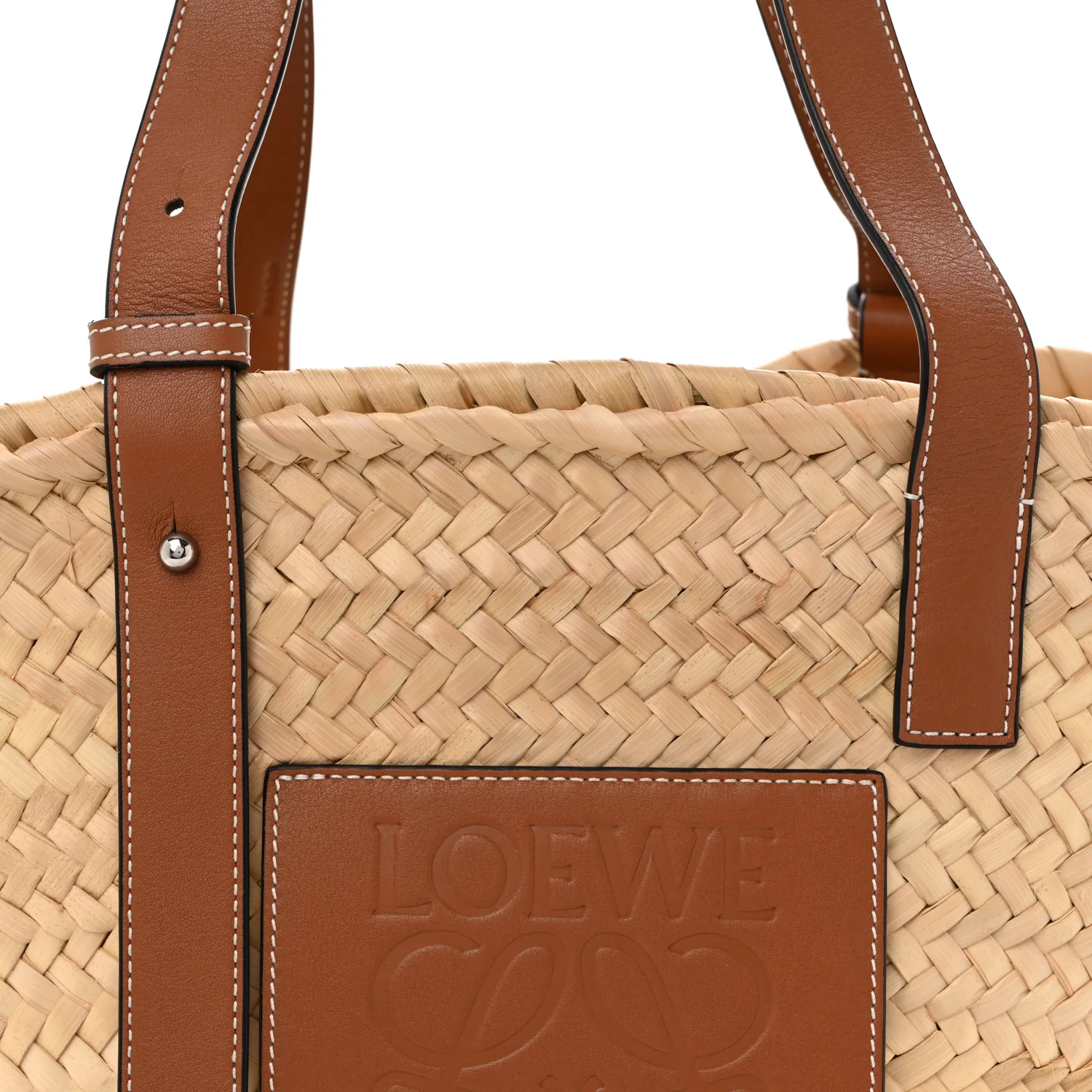 Raffia Basket Tote Bag Natural Tan - Top Club