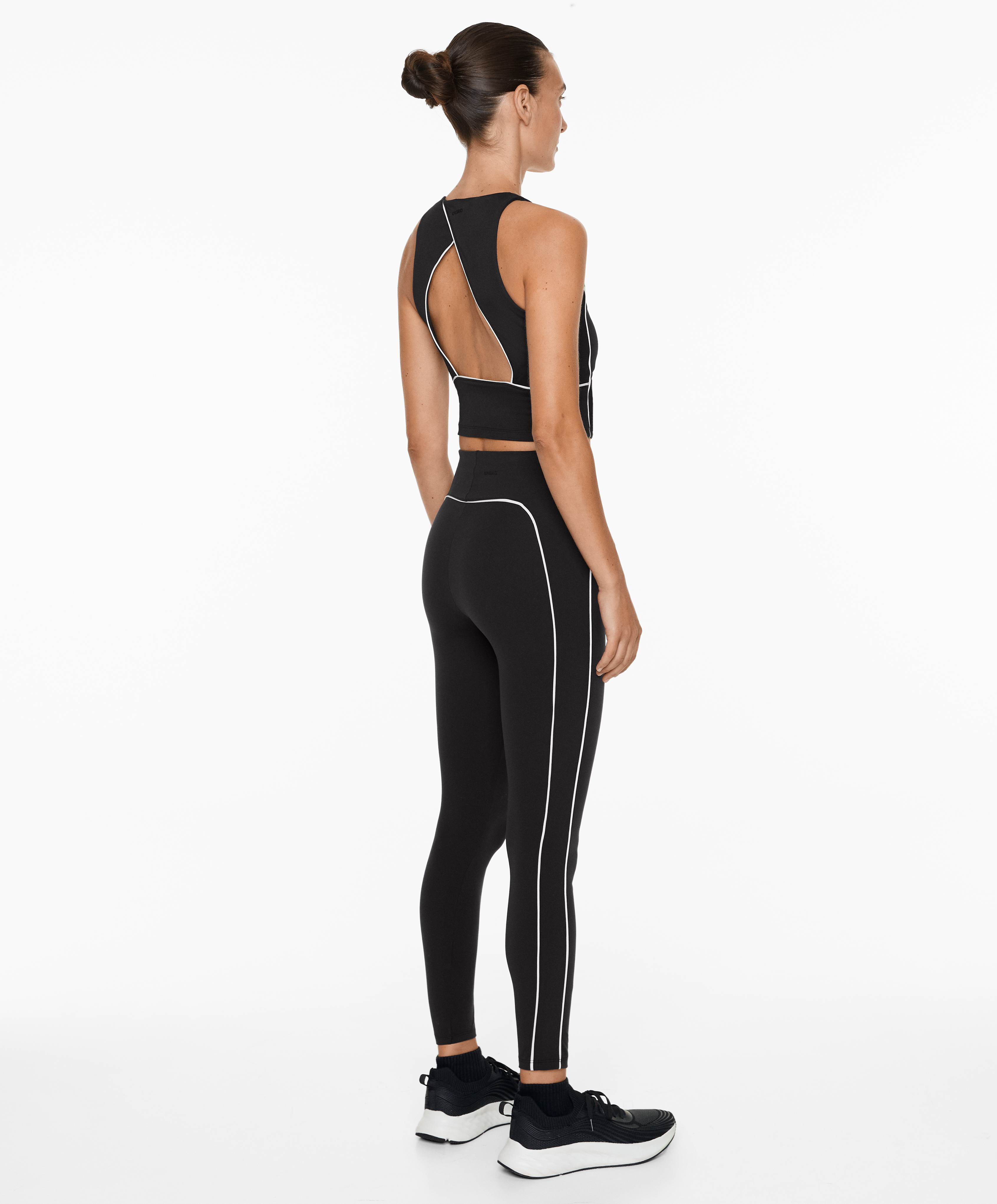 OYSHO Piping Comfortlux high-rise 65cm ankle-length leggings