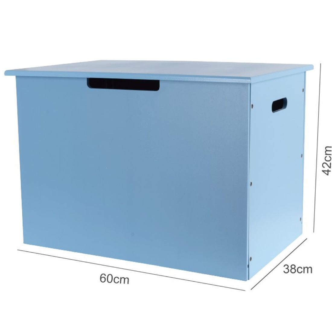Opbergbox van hout blauw