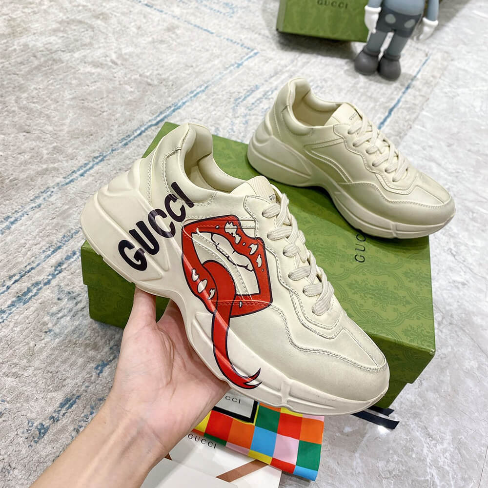 Gucci Rhyton sneaker with mouth print - Top Club