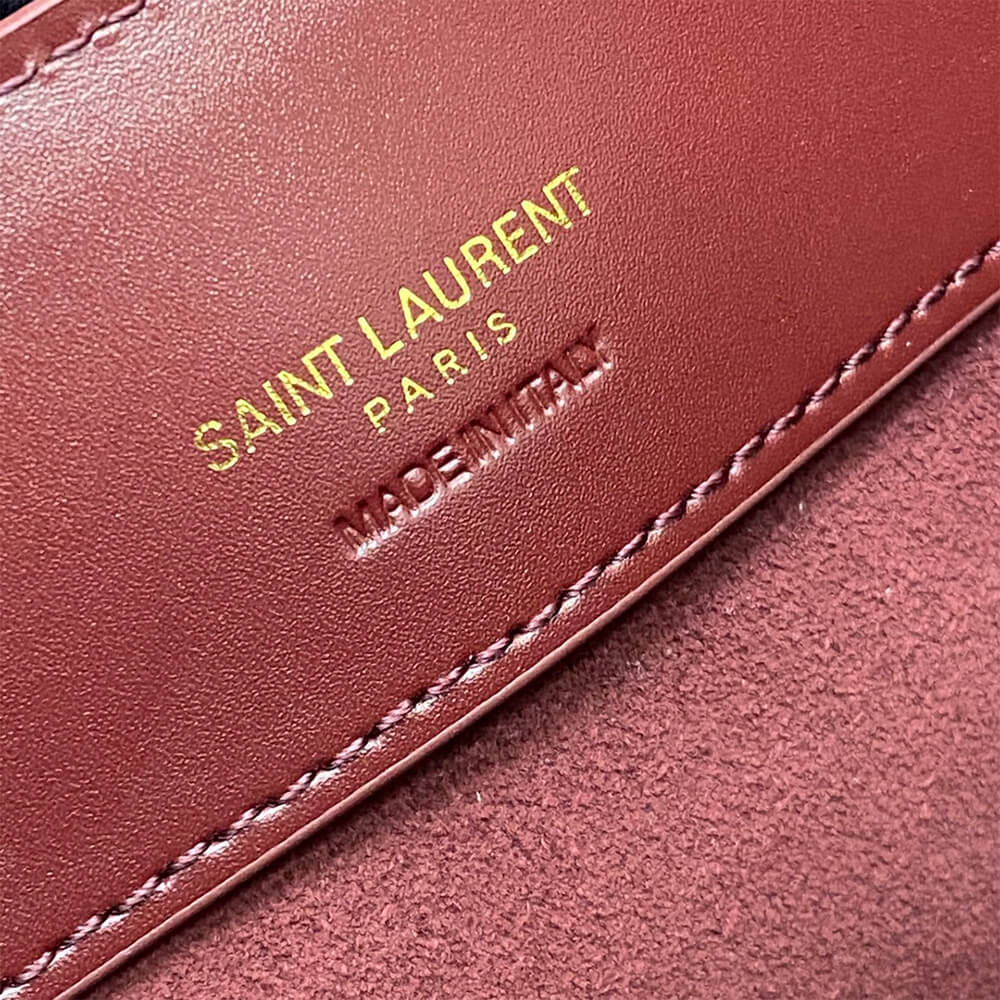YSL LE 37 mini in shiny leather - Top Club