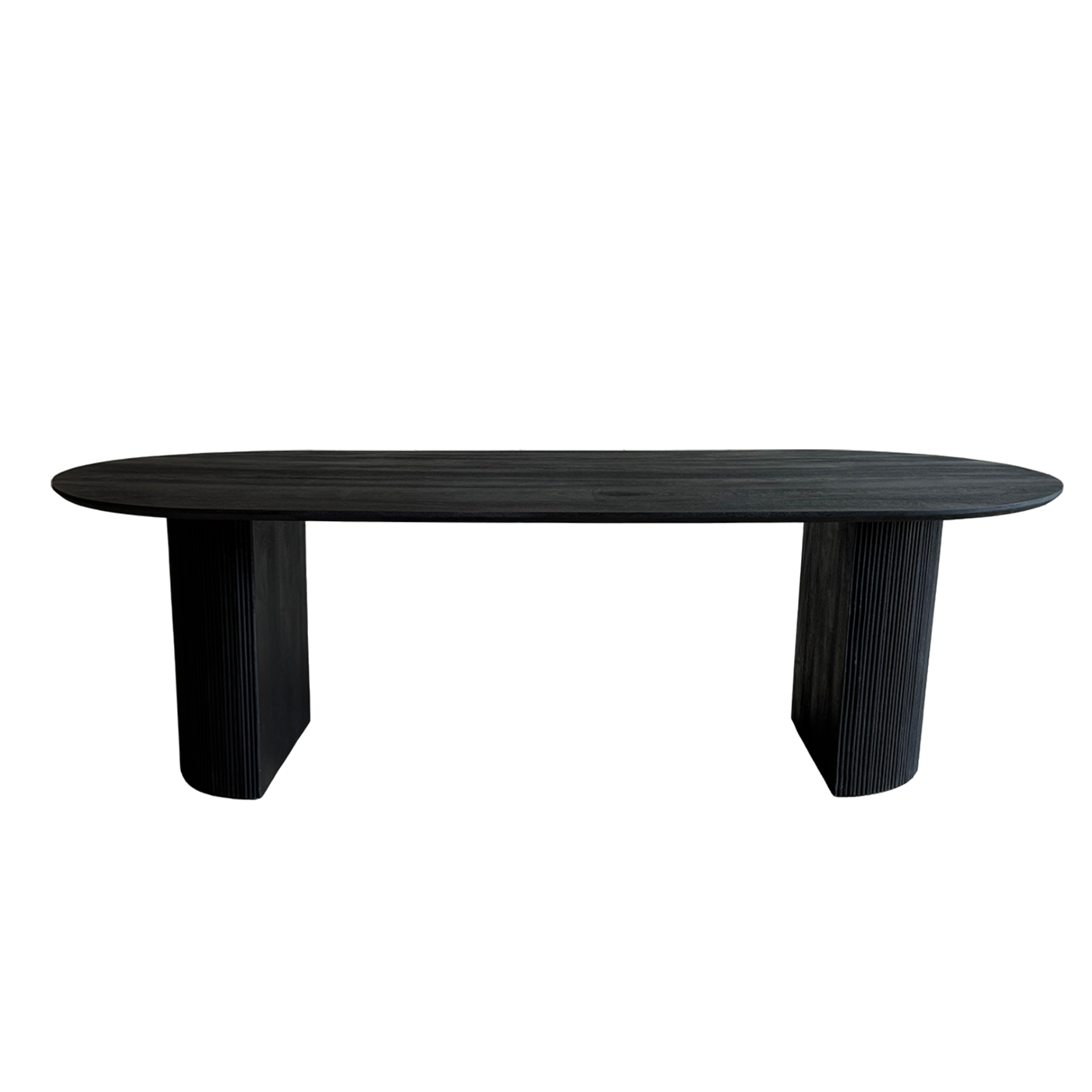 Old Inn wonen eetkamertafel Luca zwart ovaal- 240 cm