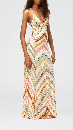 Women's Colorful Crochet V‑Neck Spaghetti Strap Slit Maxi Dress - Nordfashionstorm - Women's Clothing, Fashion for You - Nordfashionstorm.com