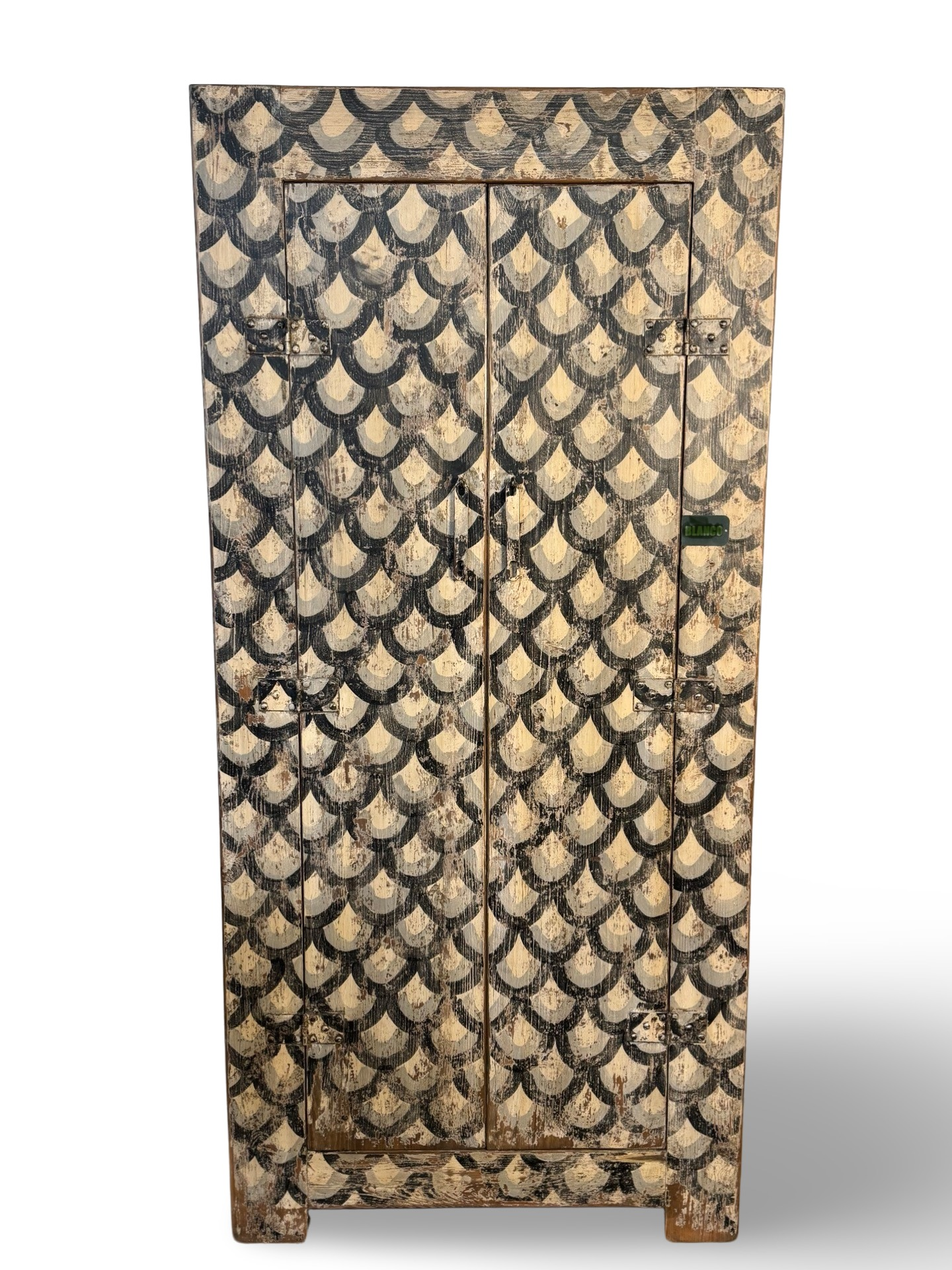 Kast 2 deurs zwart/beige Kast 2Dr zwart/beige Unieke