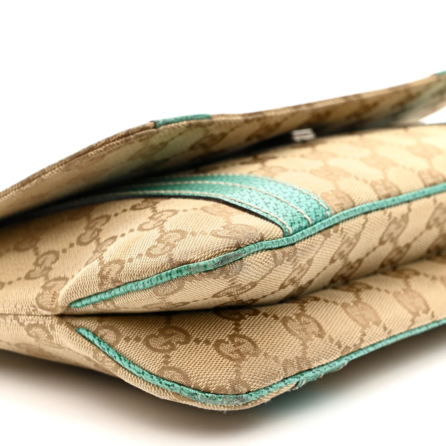 Monogram Satchel Bag Turquoise - Top Club