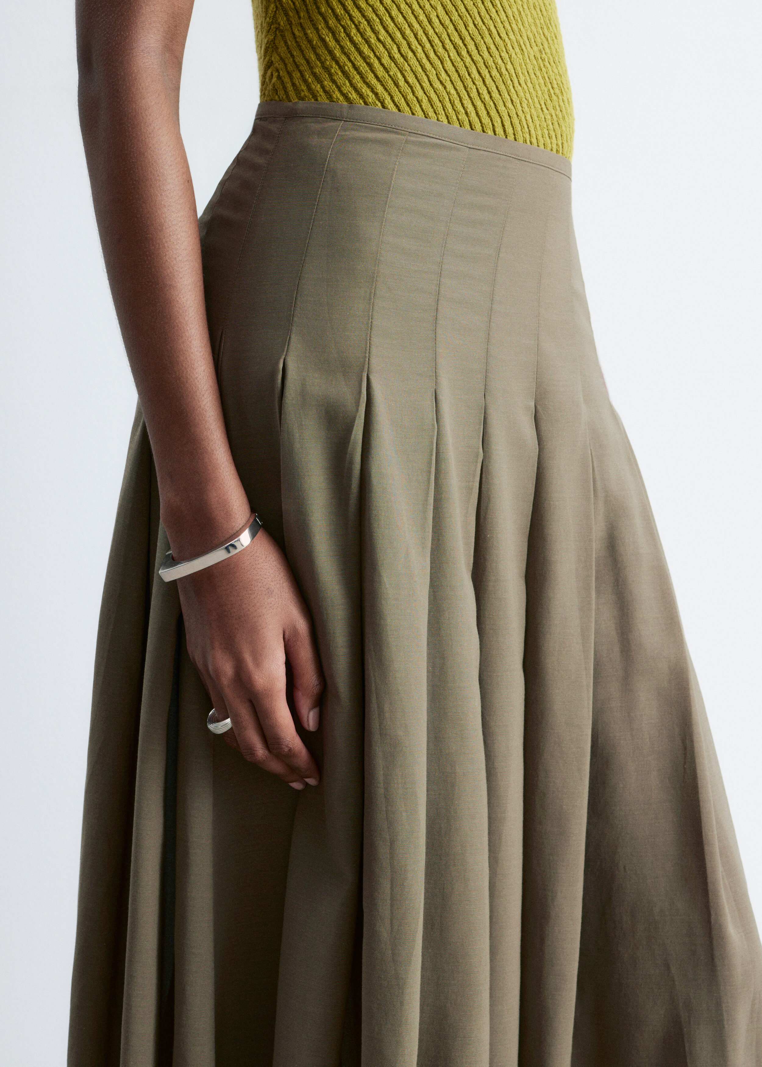 & Other Stories PLEATED MIDI SKIRT