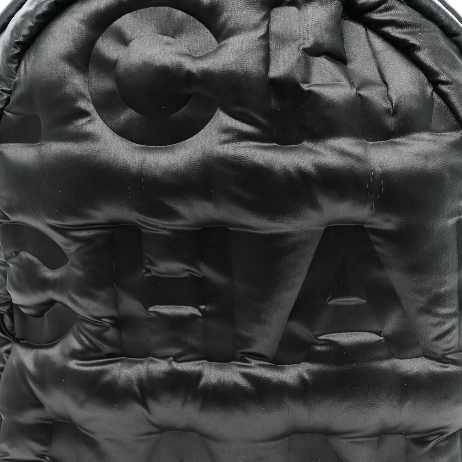 Nylon Embossed Small Doudoune Backpack Grey - Top Club