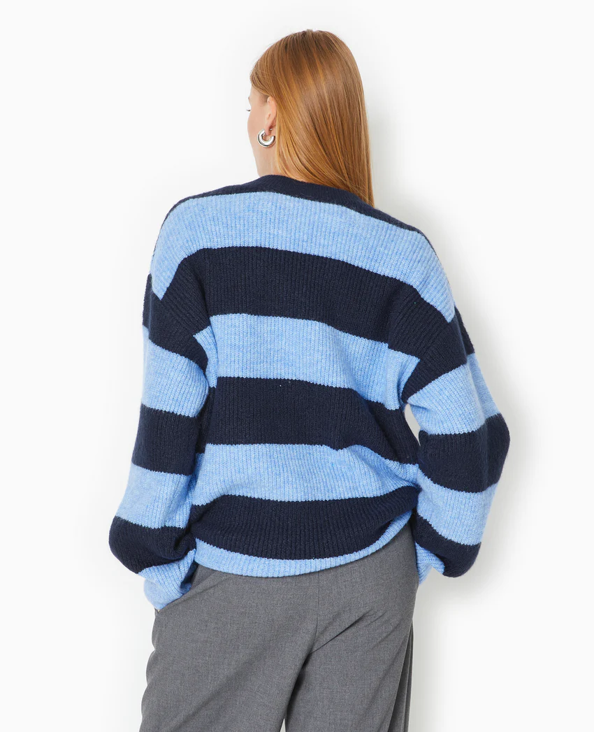 Pimkie Pull oversize en maille rayée