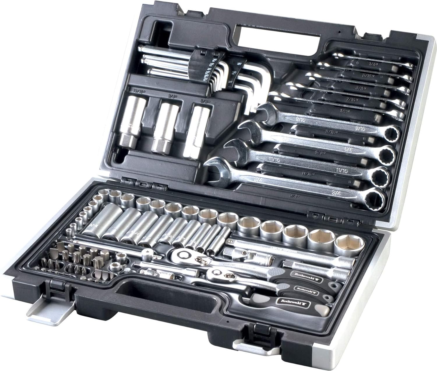 GZM SERIE KIT VALIGETTA CHIAVI IN POLLICI 92 PEZZI SET ATTREZZI JAGUAR