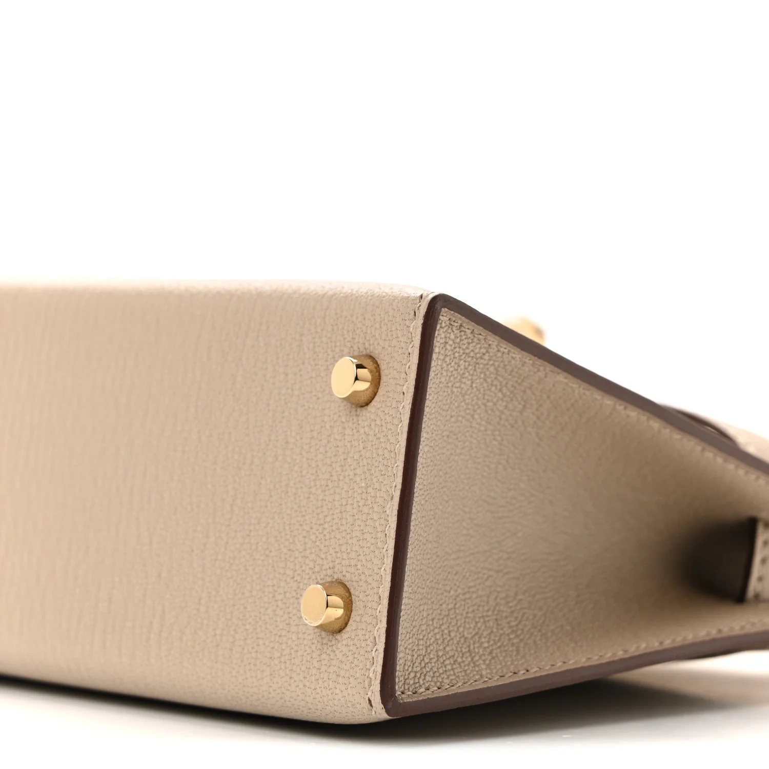 Chevre Mysore Horseshoe Mini Kelly Sellier 20 Gris Tourterelle Rose Mexico - Top Club
