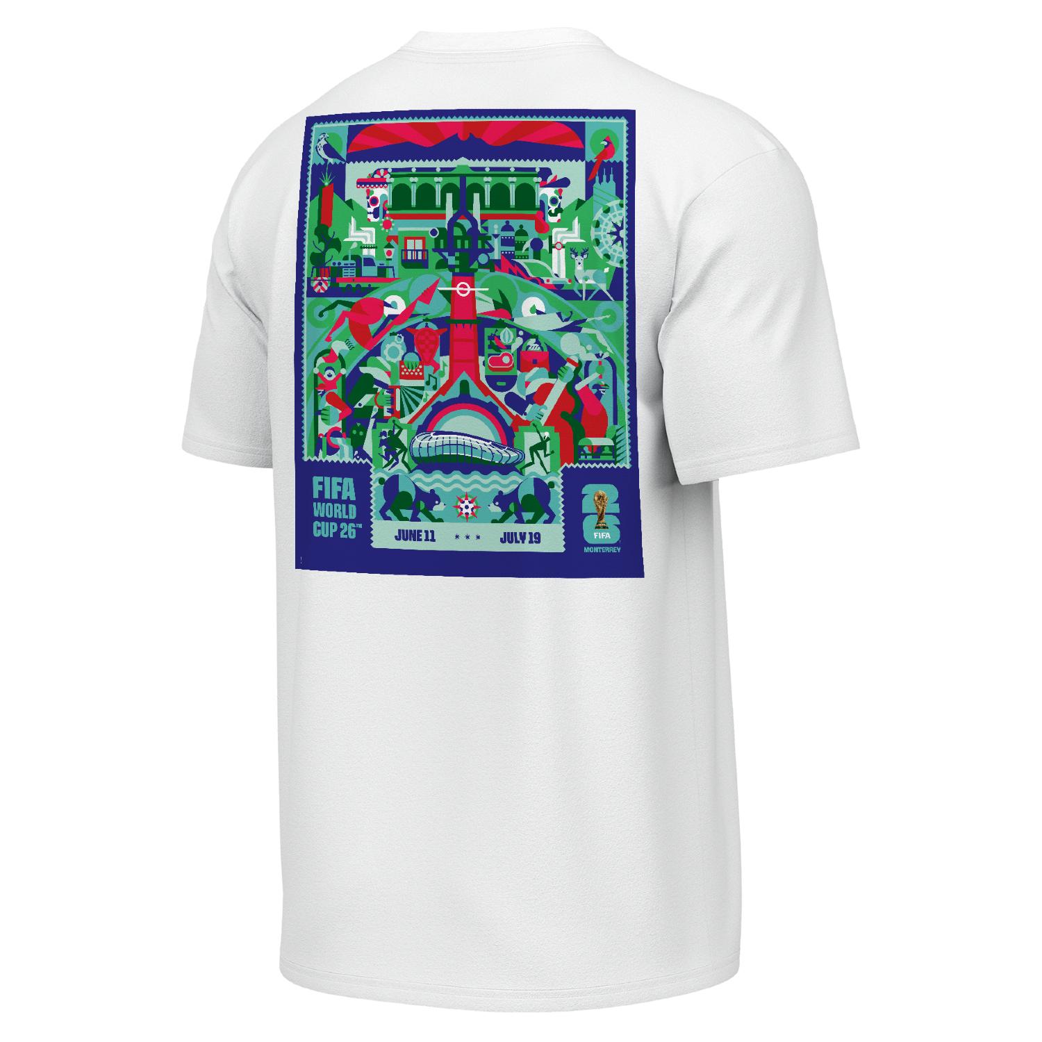 2026 World Cup Monterrey Poster White T-Shirt [ENG] - Unisex