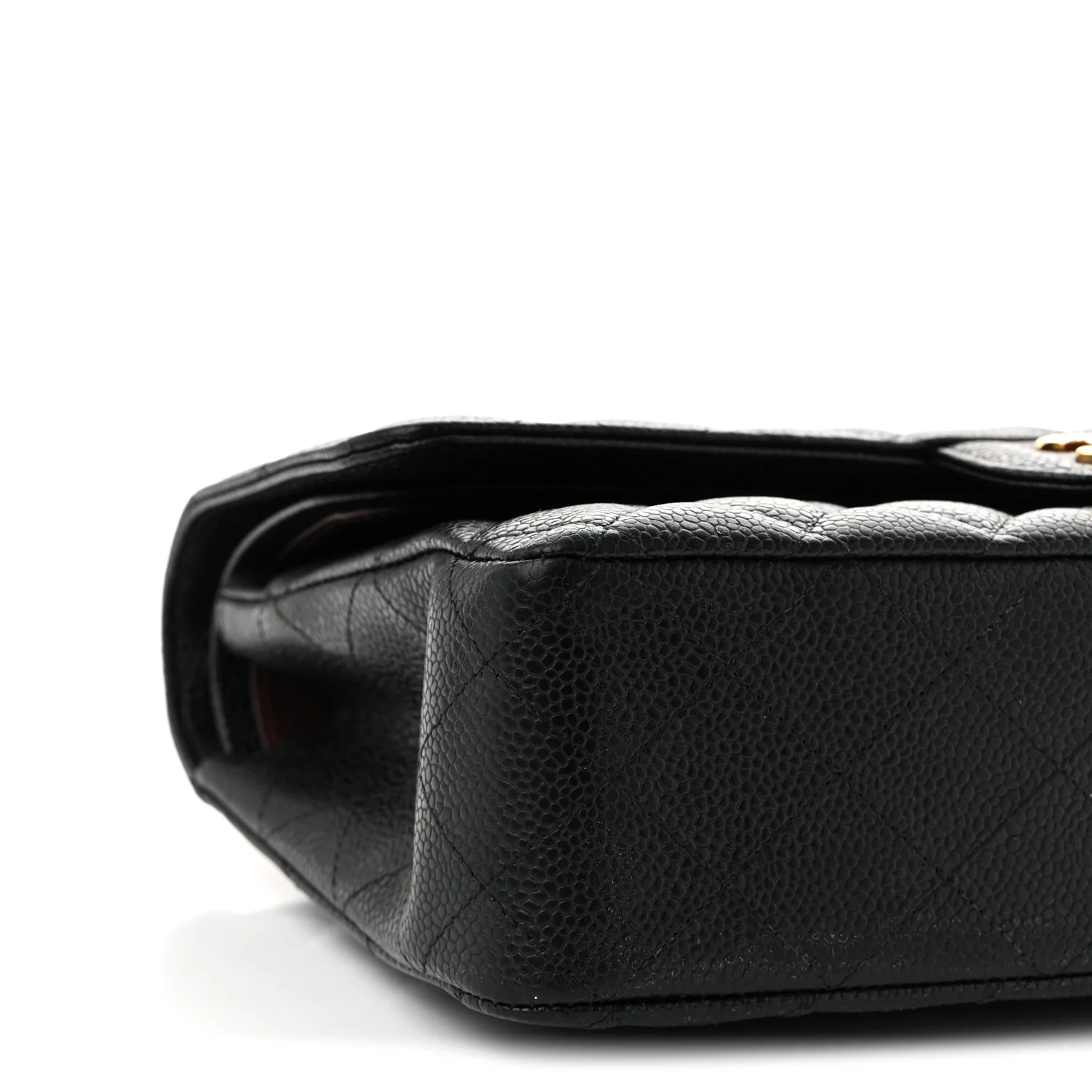 Caviar Quilted Medium Double Flap Black - Top Club