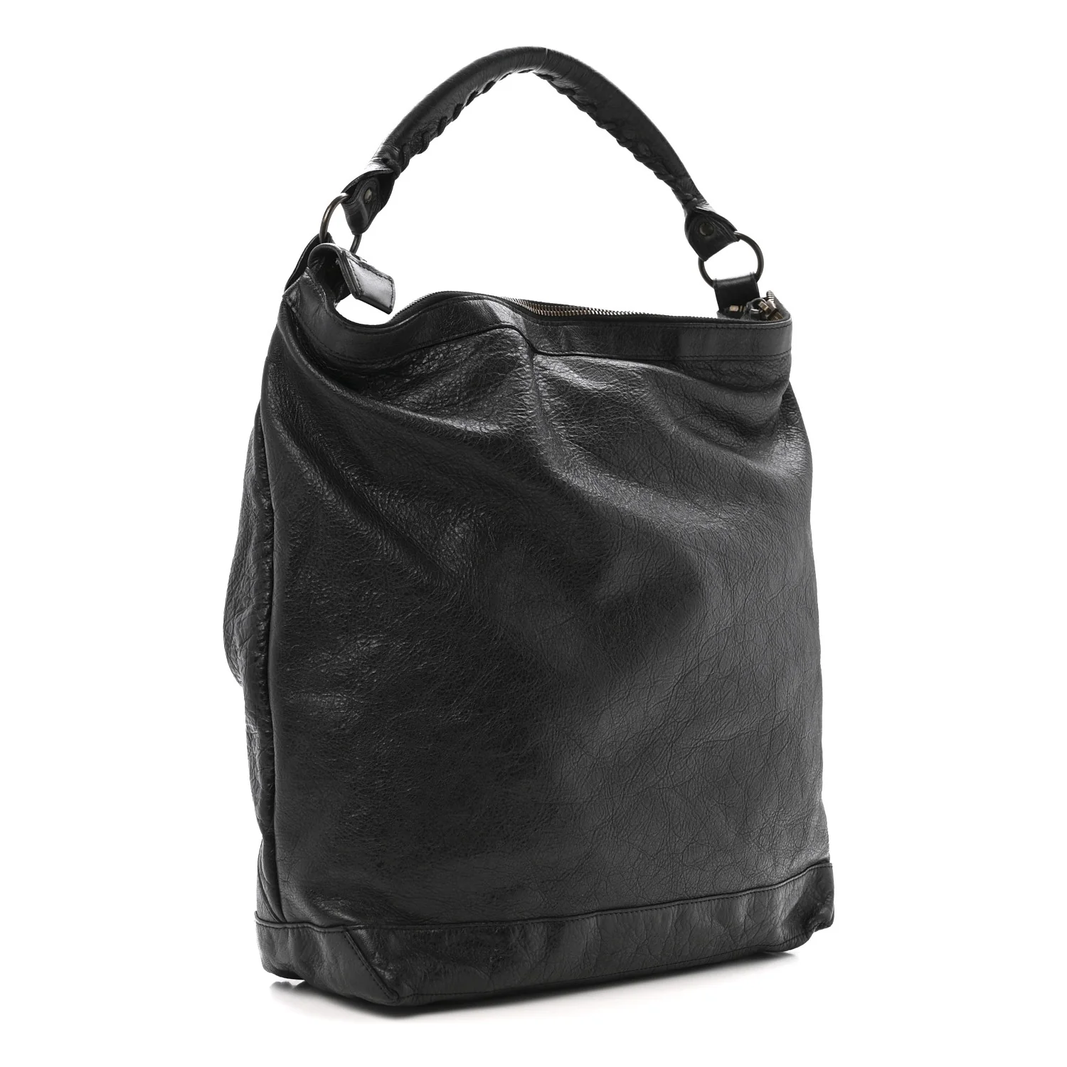 Agneau Classic Hardware Day Hobo Black - Top Club