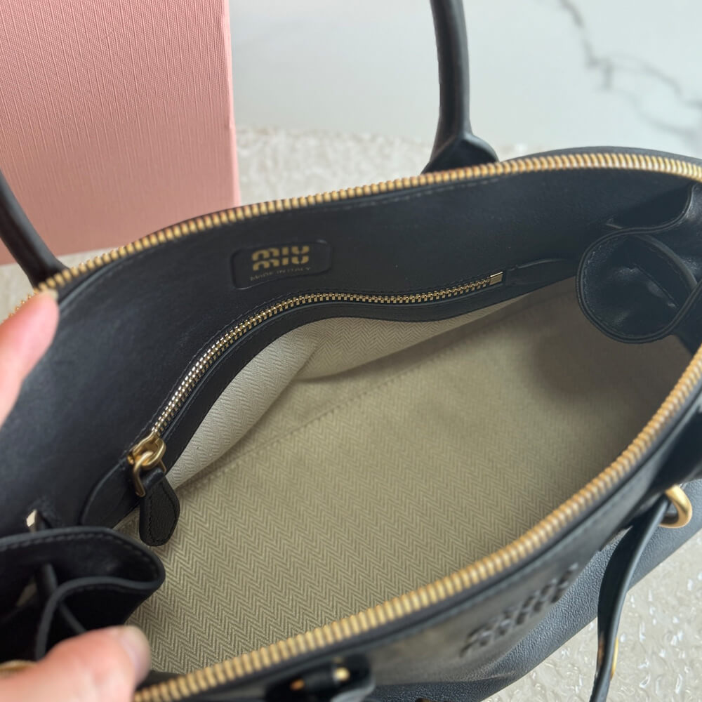 MIUMIU Aventure nappa leather top-handle bag(HIGH-END GRADE) - Top Club