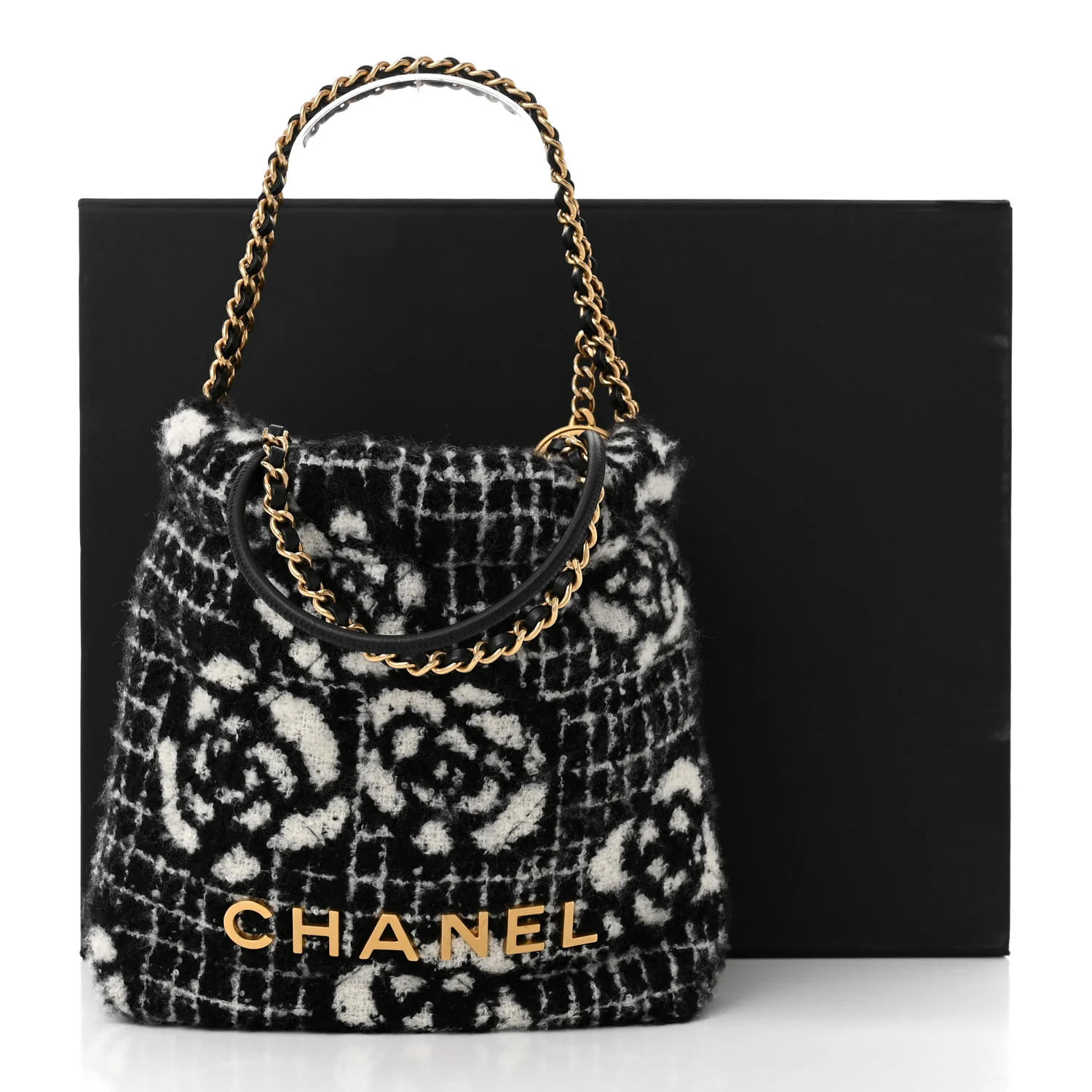 Cashmere Mini Chanel 22 Black White - Top Club