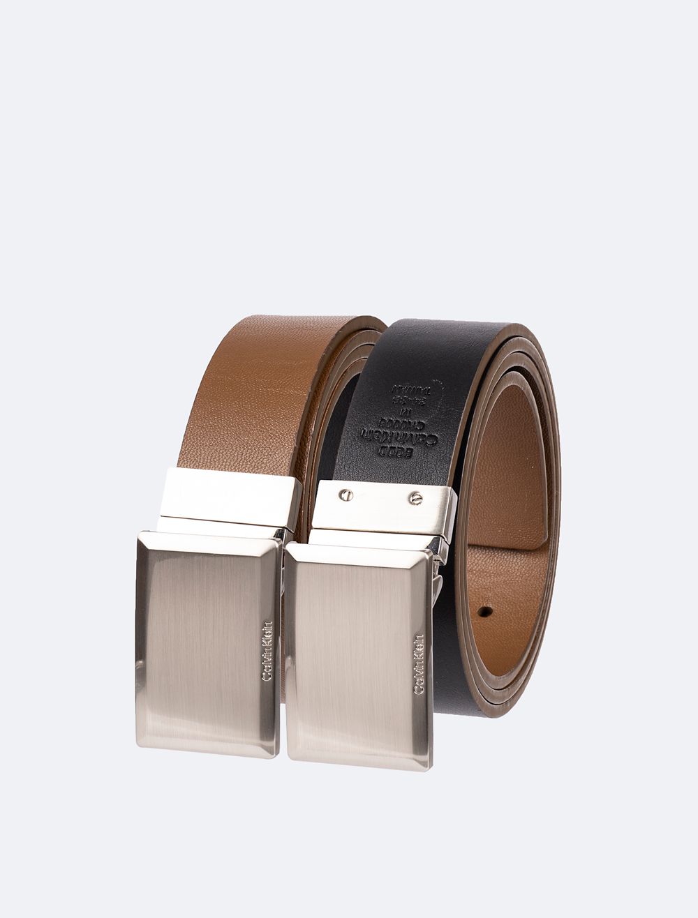 COACH Hammered Plaque Belt