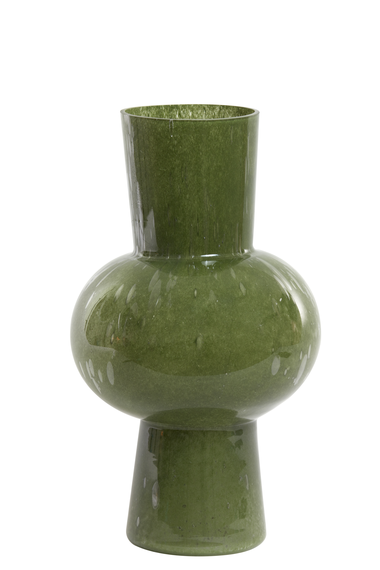 Vaas glas olijf groen