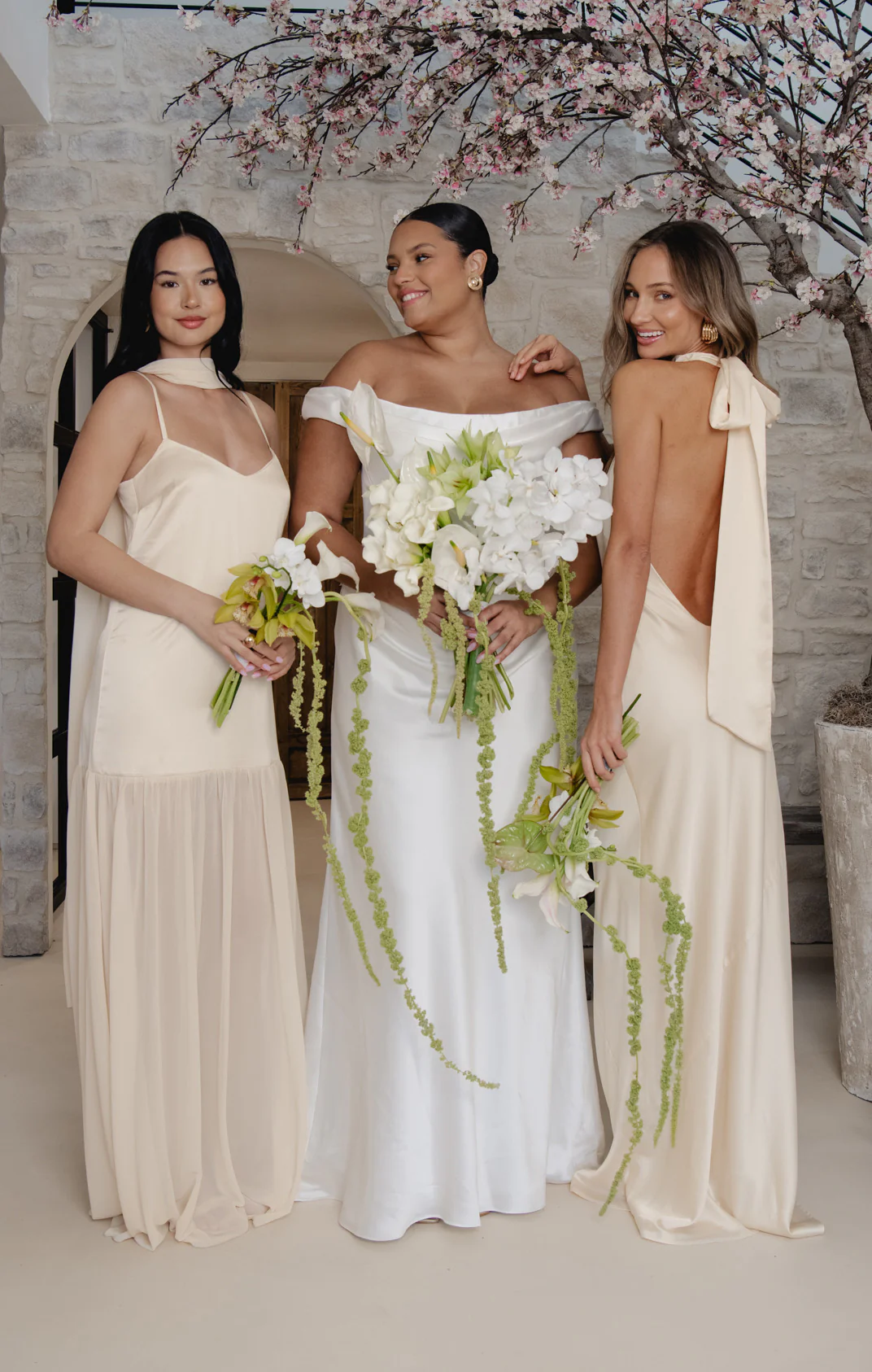 Lisa Maxi Dress ~ Buttercream Luxe Satin
