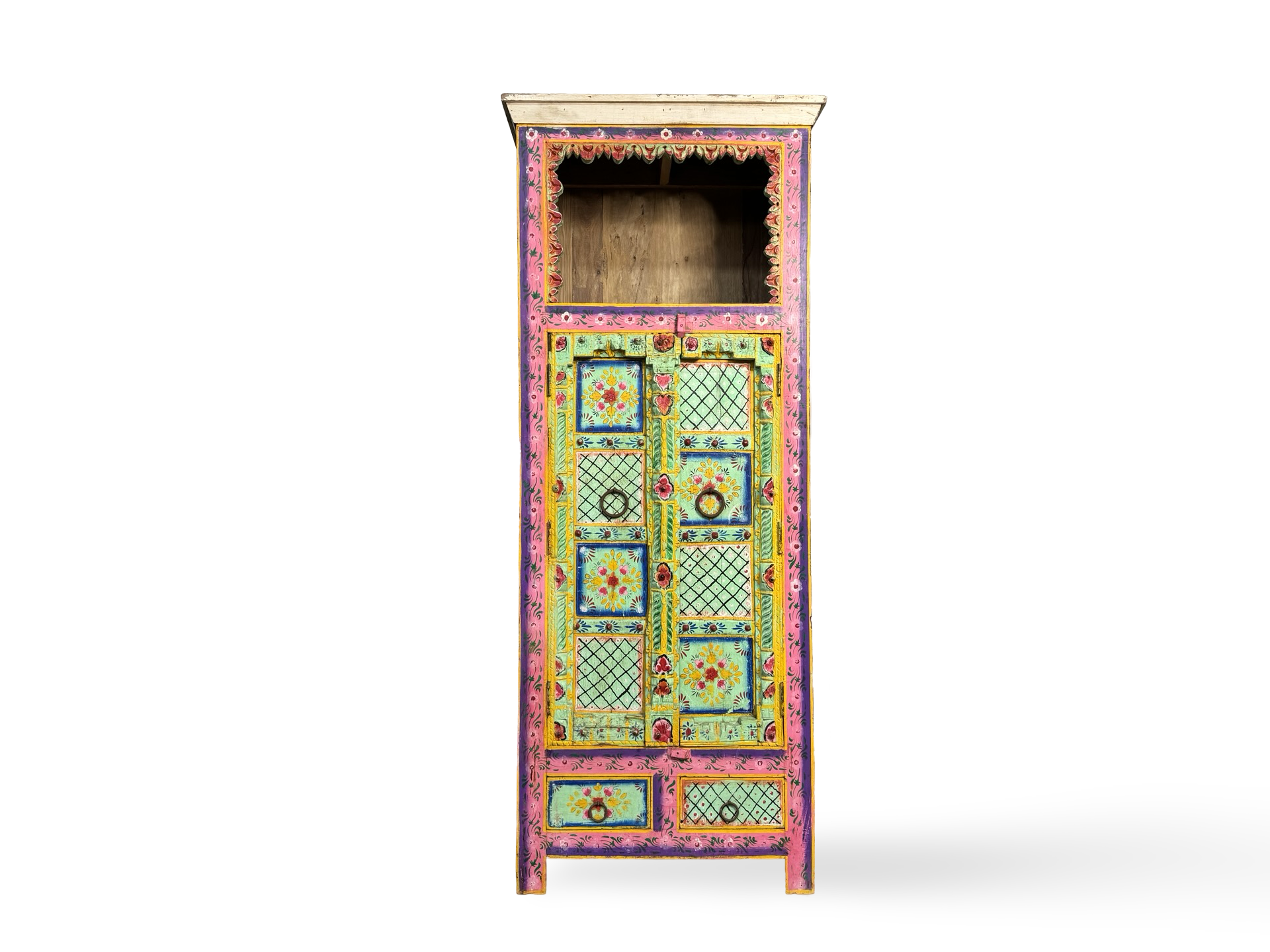 Kast 2 deur 2 la mixed color uniek