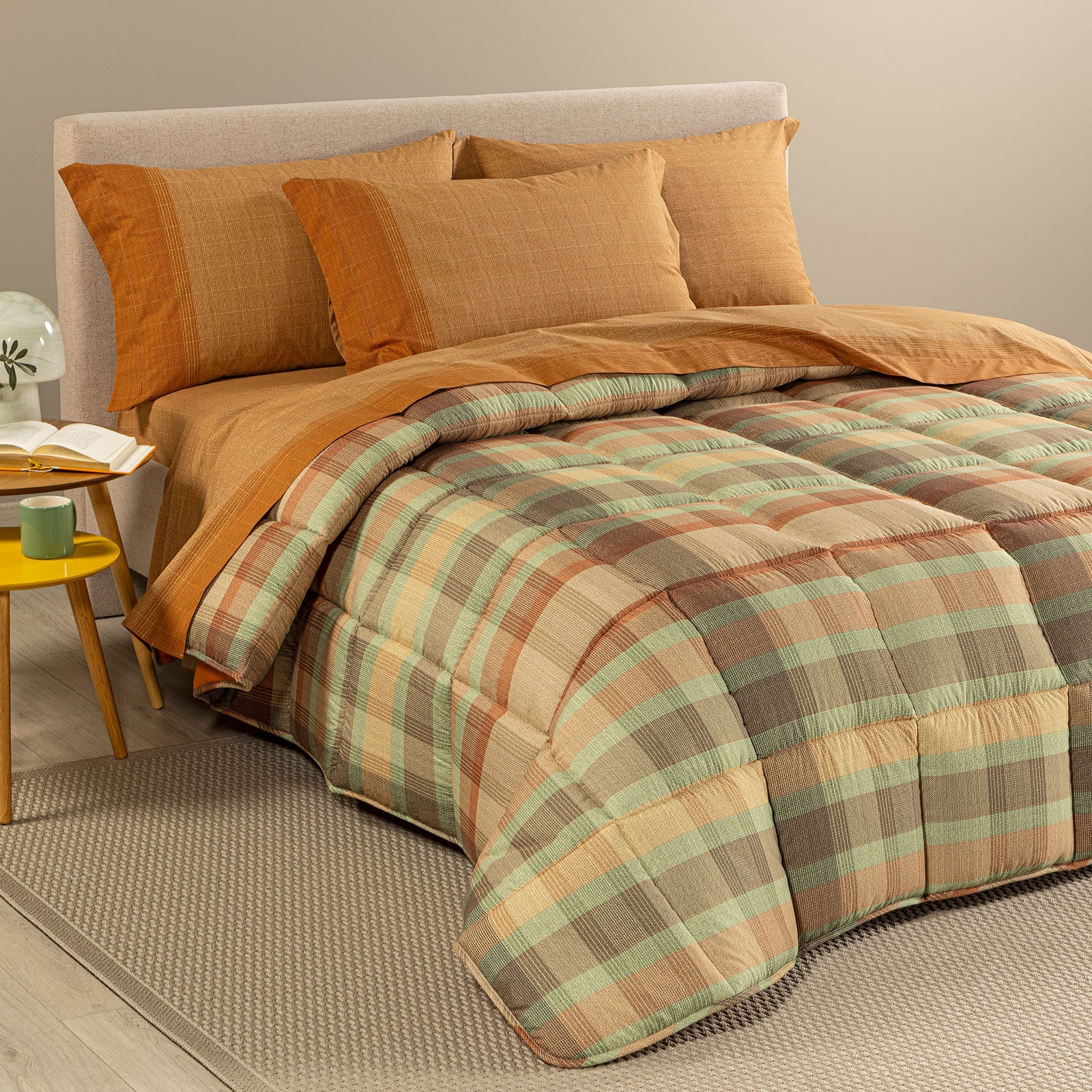 Trapunta In Microfibra Dylan Piazza E Mezza Gold Modern