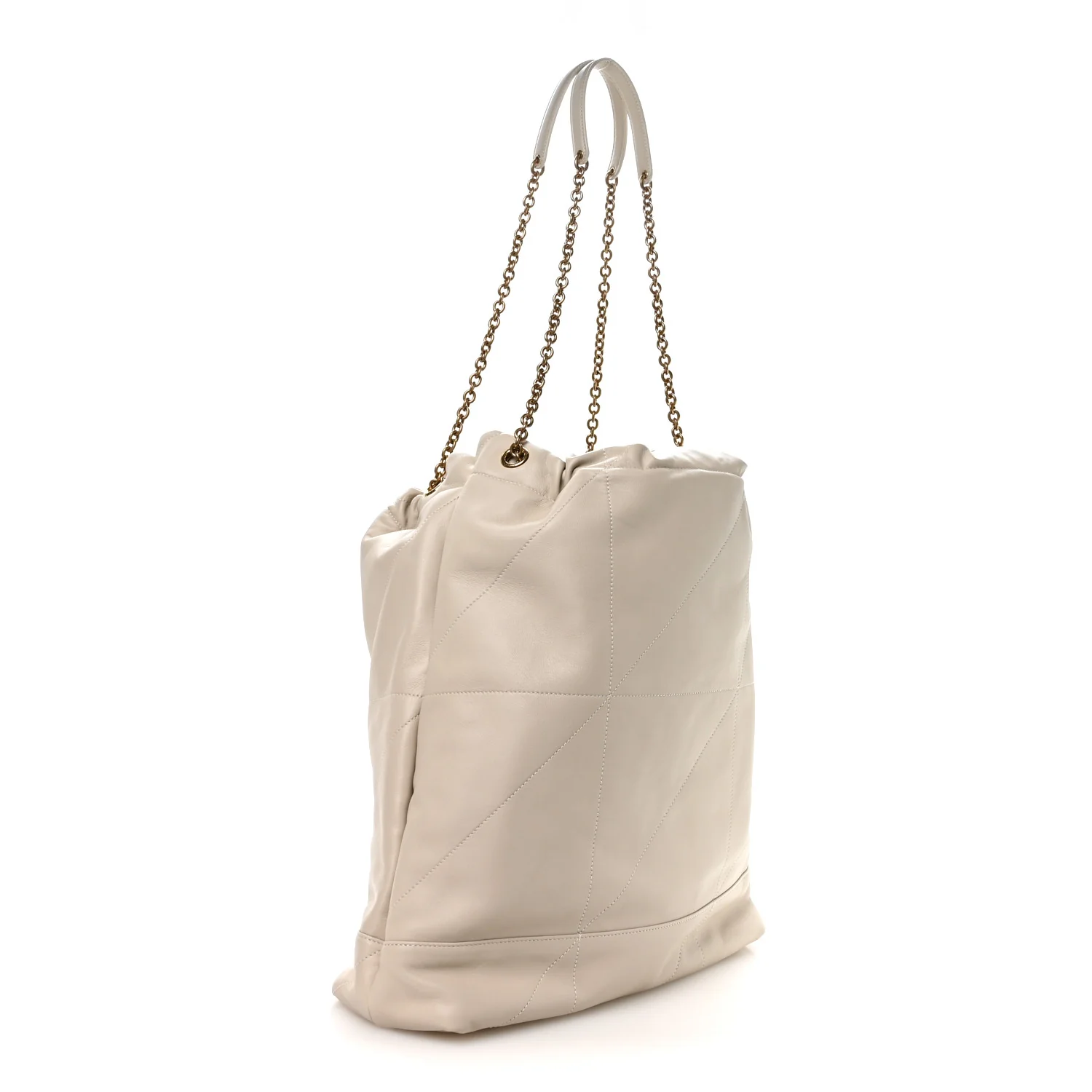 Lambskin Matelasse Monogram Large Jamie 4.3 Pochon Crema Soft - Top Club