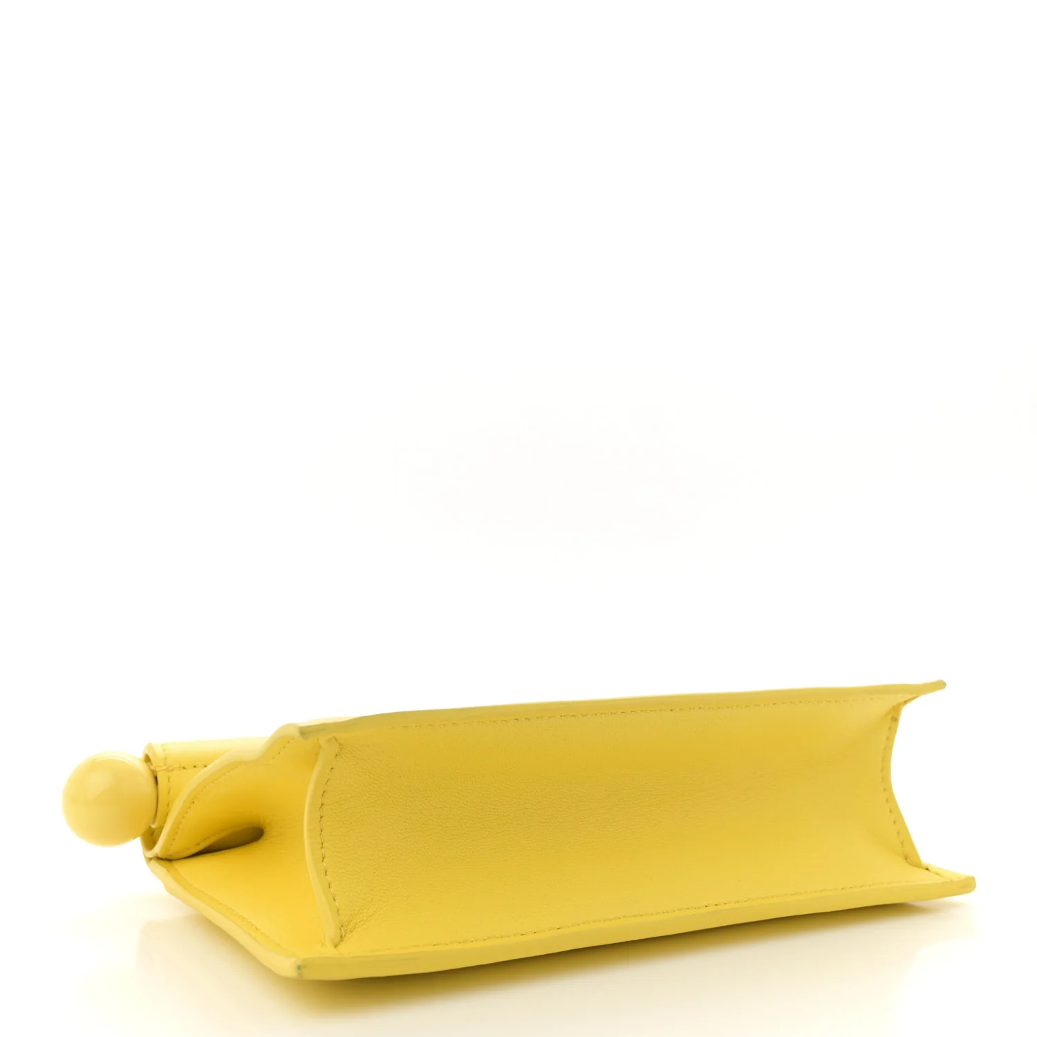 Smooth Calfskin La Petite Pochette Rond Carre Yellow - Top Club