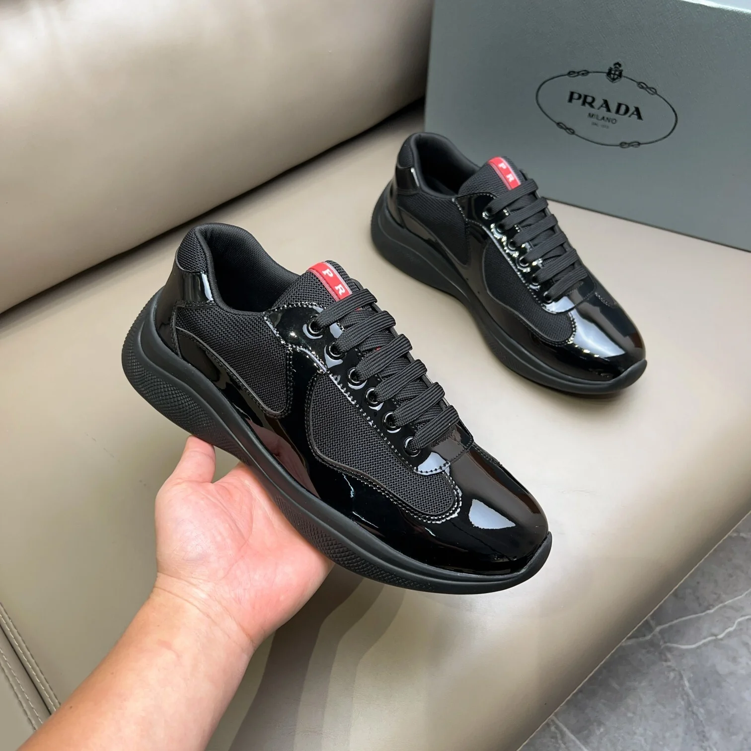 Prada Unisex Sneakers Luxury Fashion Sneakers - Sneaker Replica Workshop